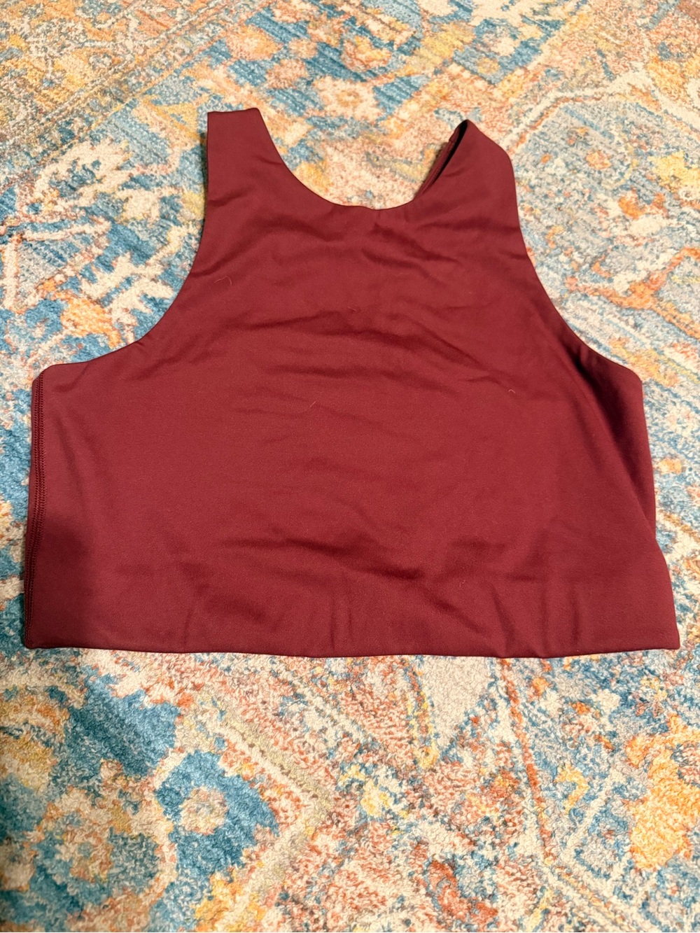 Girlfriend Collective
 Crop Tank Top - Burgundy